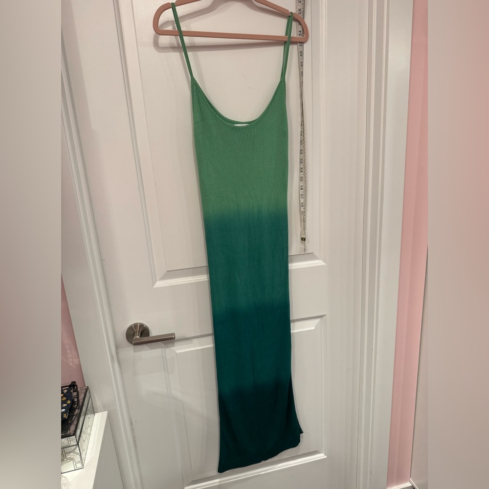 Mango Green Ombre Maxi Dress size L